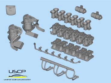 Ferrari 250-series engine detail-up 1:24